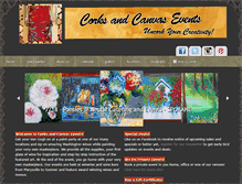 Tablet Screenshot of corksandcanvasevents.com